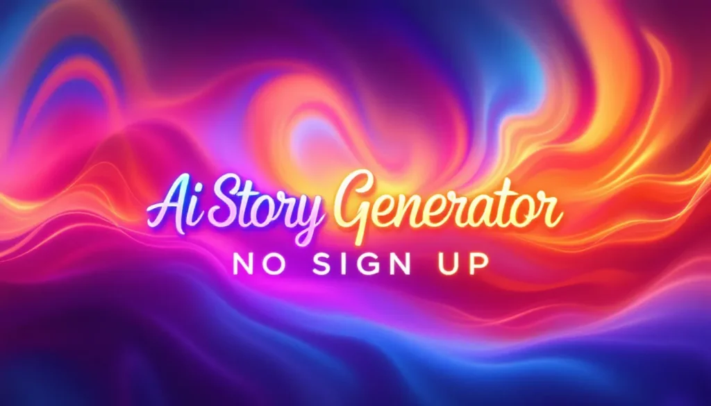 ai story generator no sign up - amazing colorful clouds